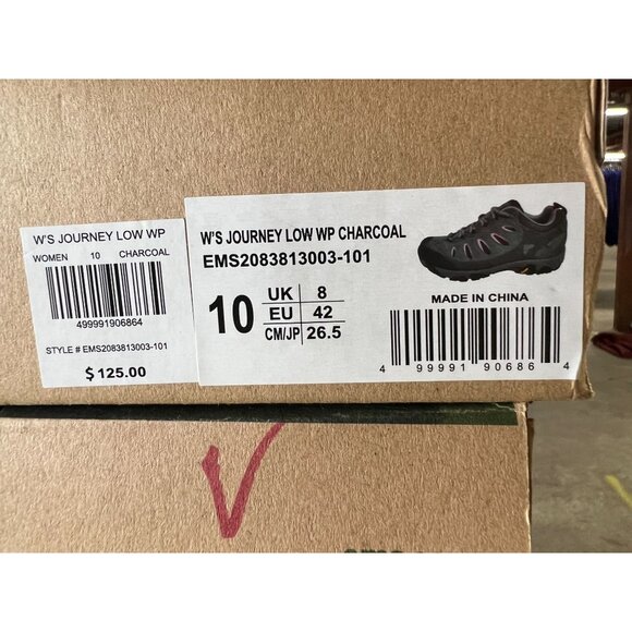 Womens Eastern Mountain Sports  Low EMS Journey Charcoal Hiking Shoes Size 11 EM - Picture 4 of 6